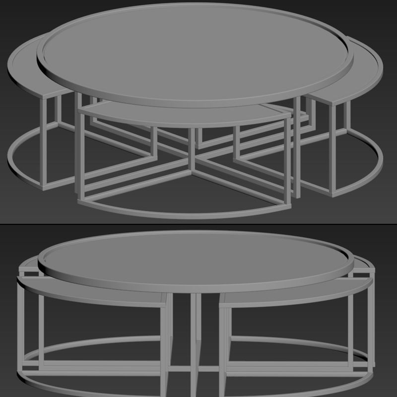 Padova Coffee Table 3D model_2