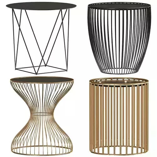 Side Table And Coffee Table 3D model