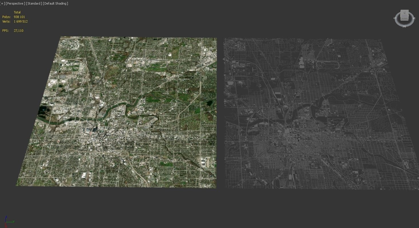 Cityscape Indianapolis USA 3D model_17