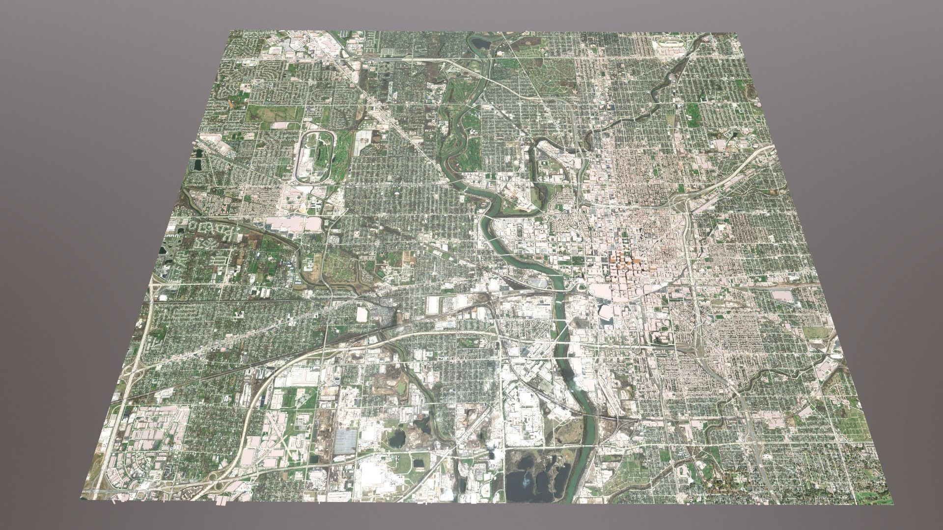 Cityscape Indianapolis USA 3D model_5