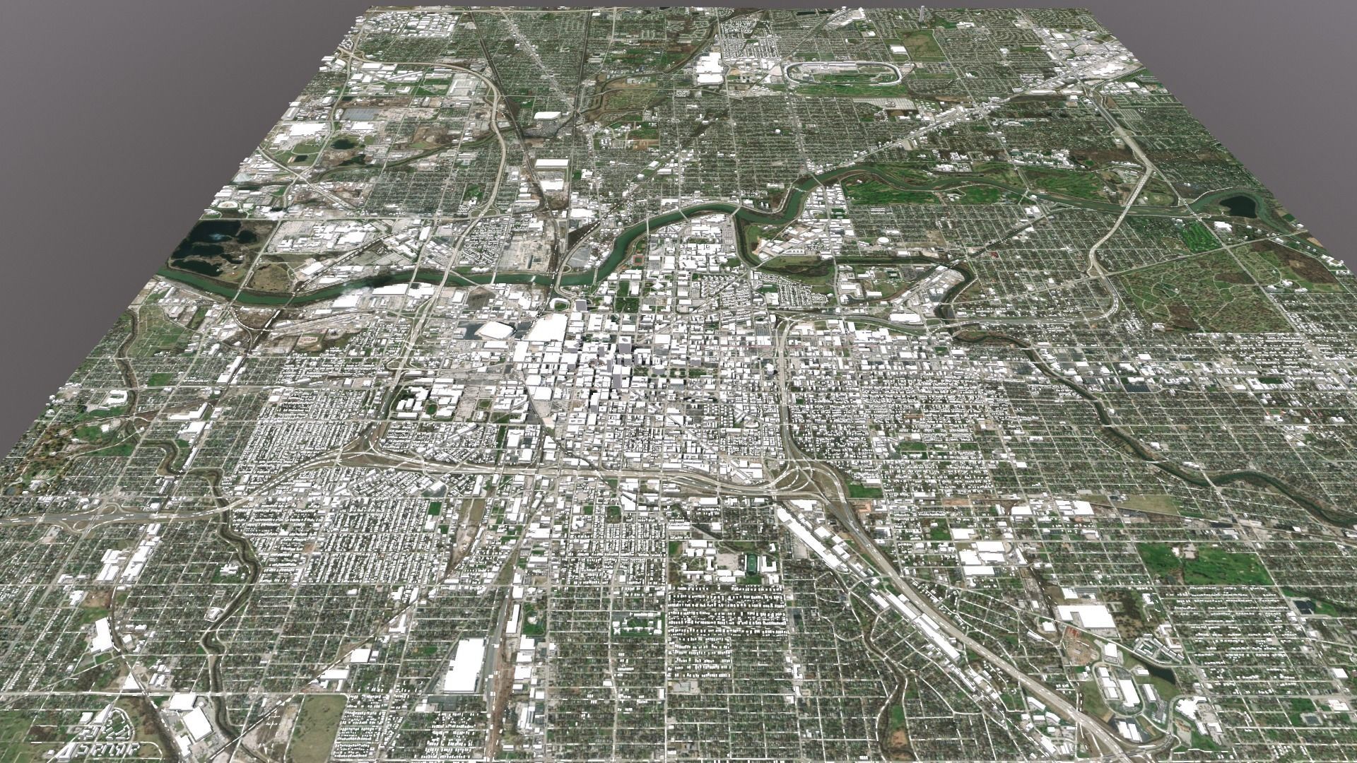 Cityscape Indianapolis USA 3D model_13