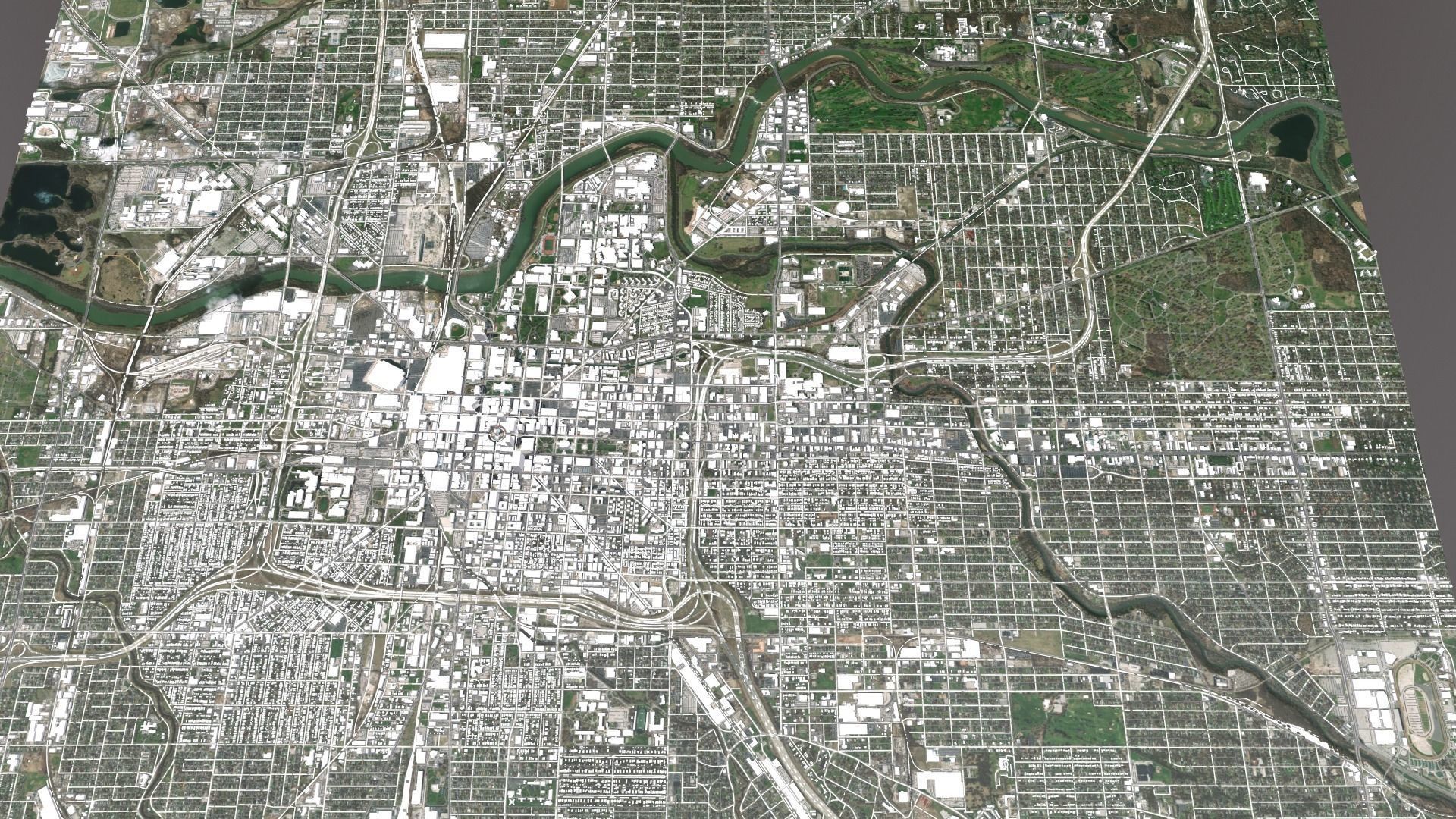 Cityscape Indianapolis USA 3D model_3