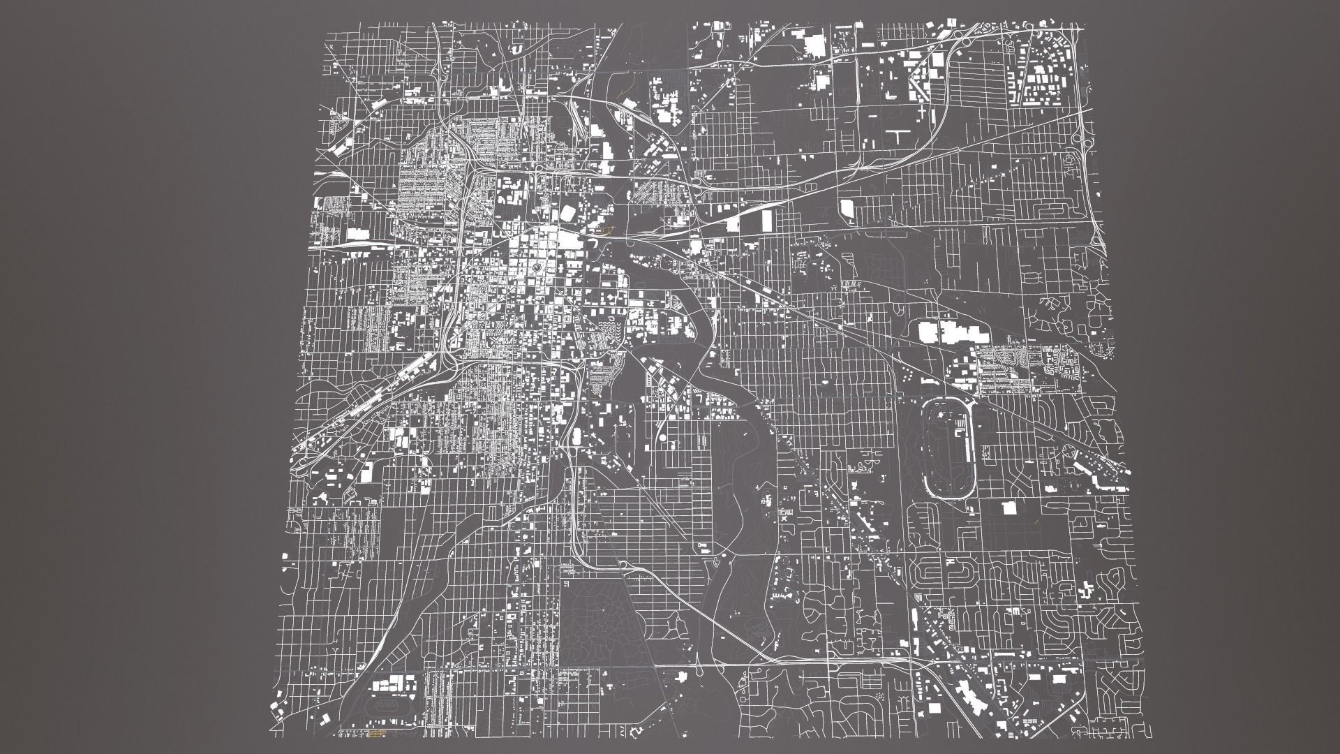 Cityscape Indianapolis USA 3D model_15