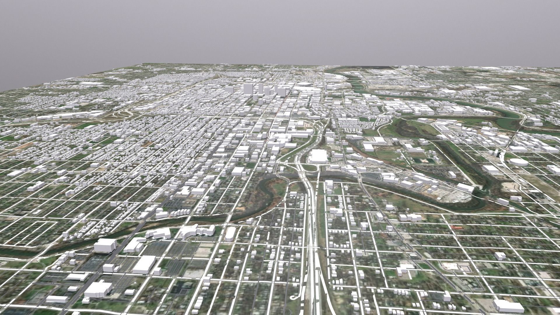 Cityscape Indianapolis USA 3D model_14