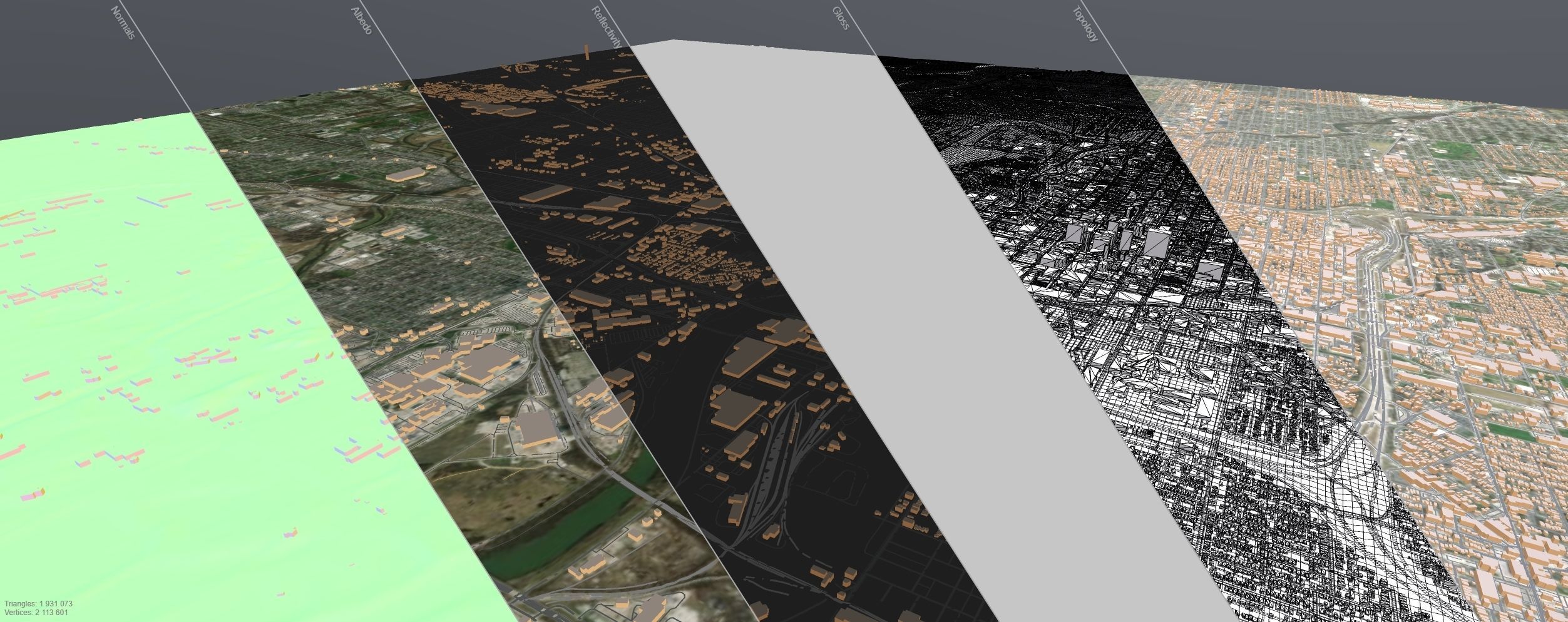 Cityscape Indianapolis USA 3D model_4