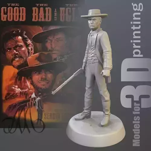 The Bad two figurines with guns and hats