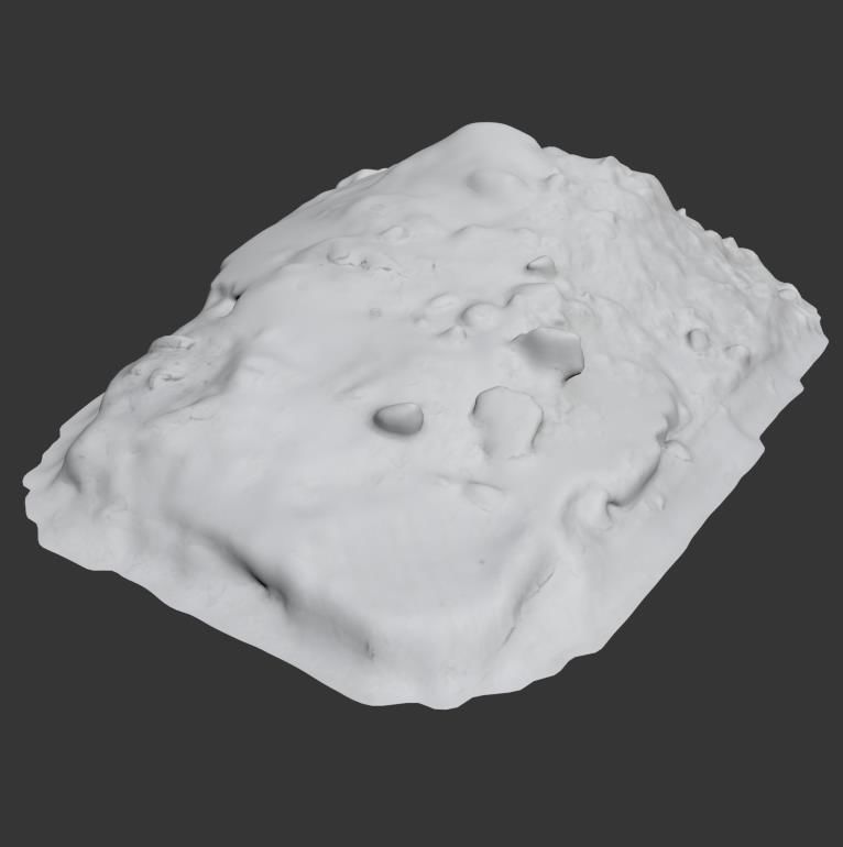 Ultra realistic a Pile of snow 3D model_3