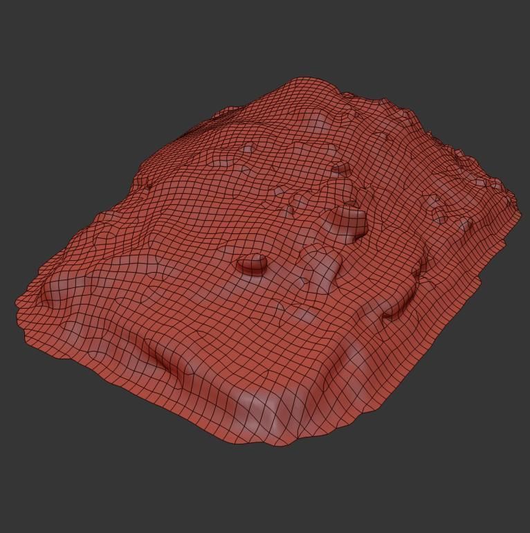 Ultra realistic a Pile of snow 3D model_5