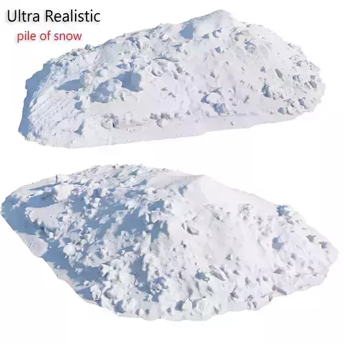 Ultra realistic a Pile of snow 3D model