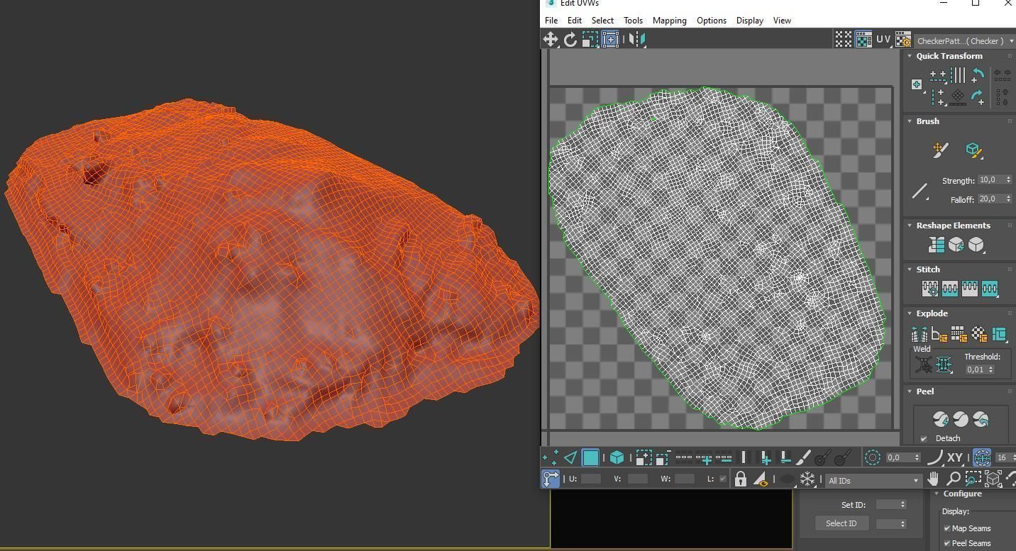 Ultra realistic a Pile of snow 3D model_6