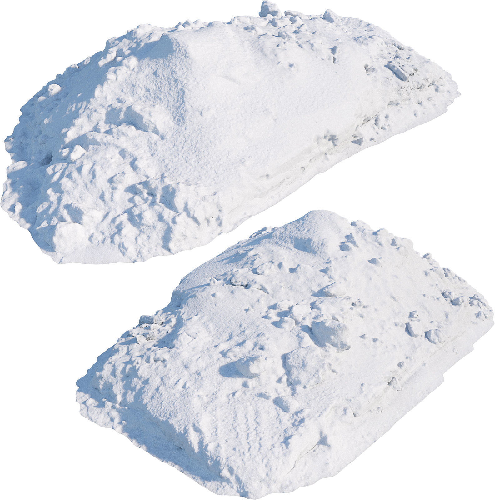 Ultra realistic a Pile of snow 3D model_1
