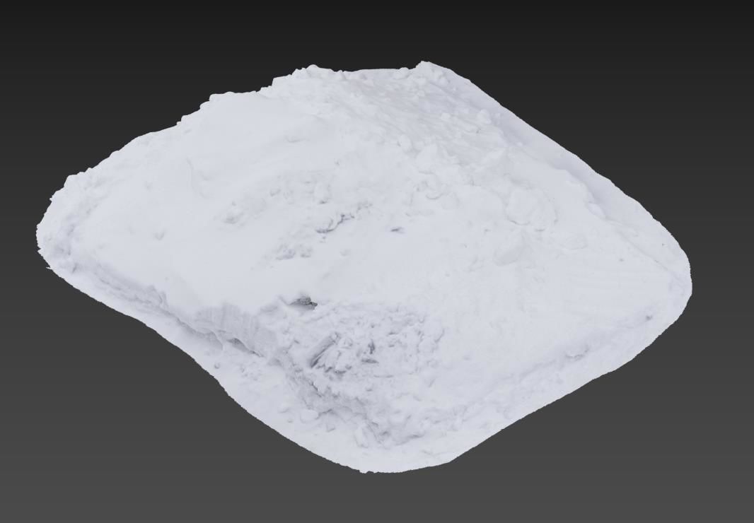 Ultra realistic a Pile of snow 3D model_8