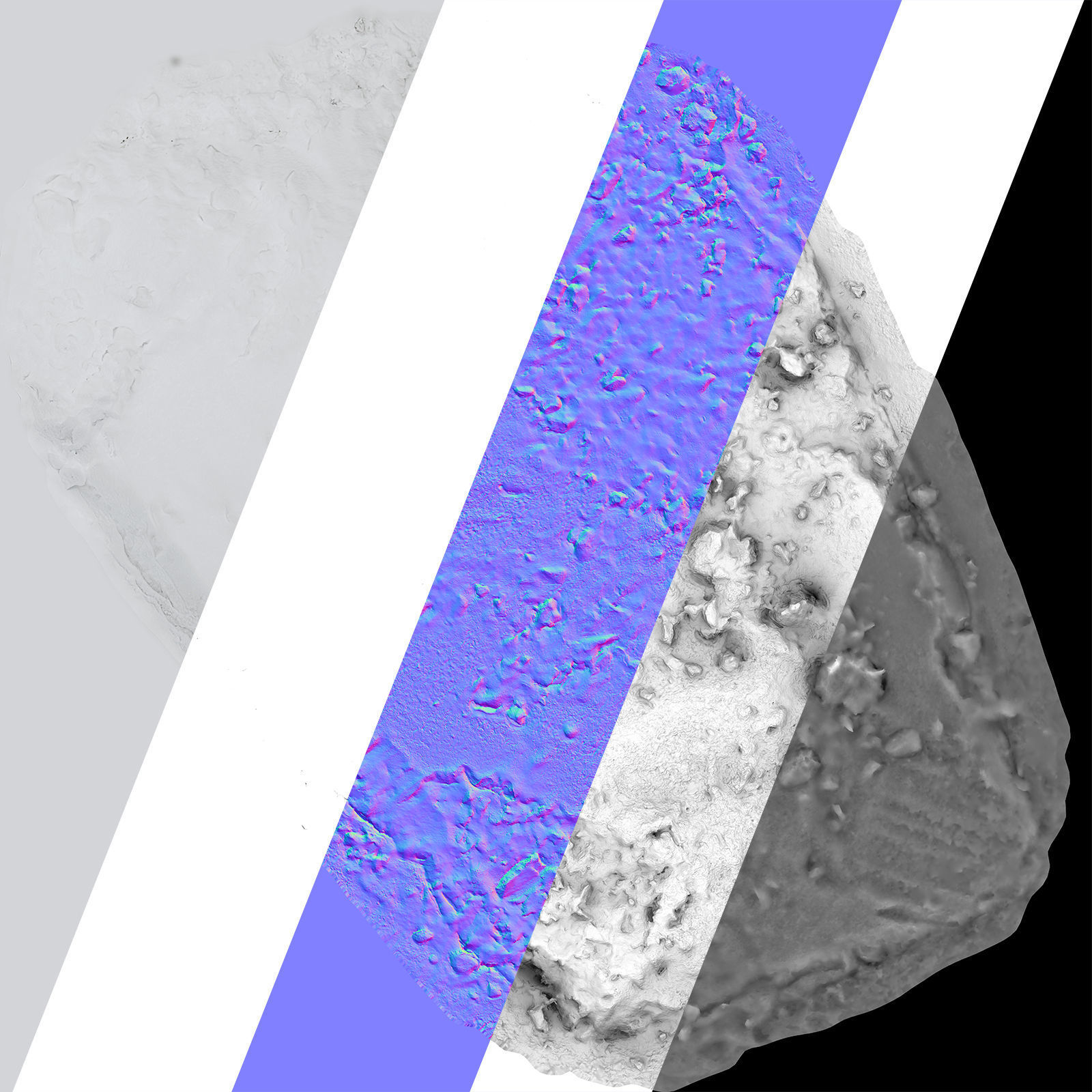 Ultra realistic a Pile of snow 3D model_7