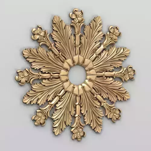 Round rosette 030 3D model
