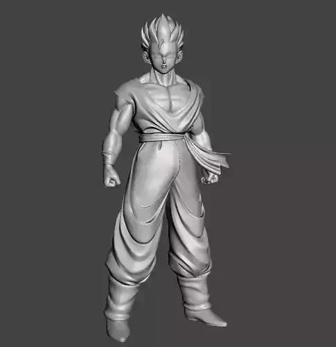 Son Gohan Adult 3D Model 3D print model