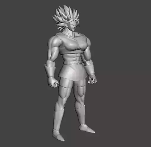 Kale Super Saiyan Berserk 3D Model 3D print model