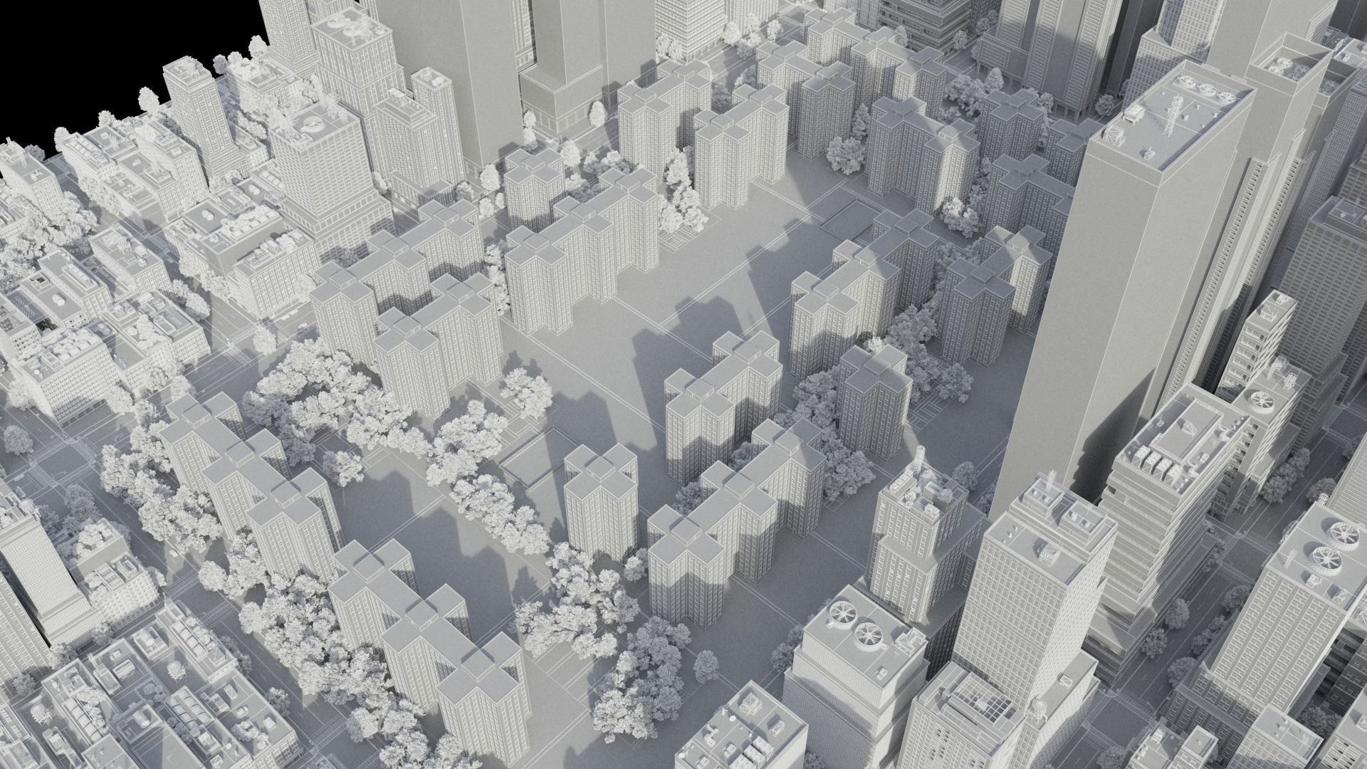 Realistic City S6-v2 MAYA Low-poly 3D model_37