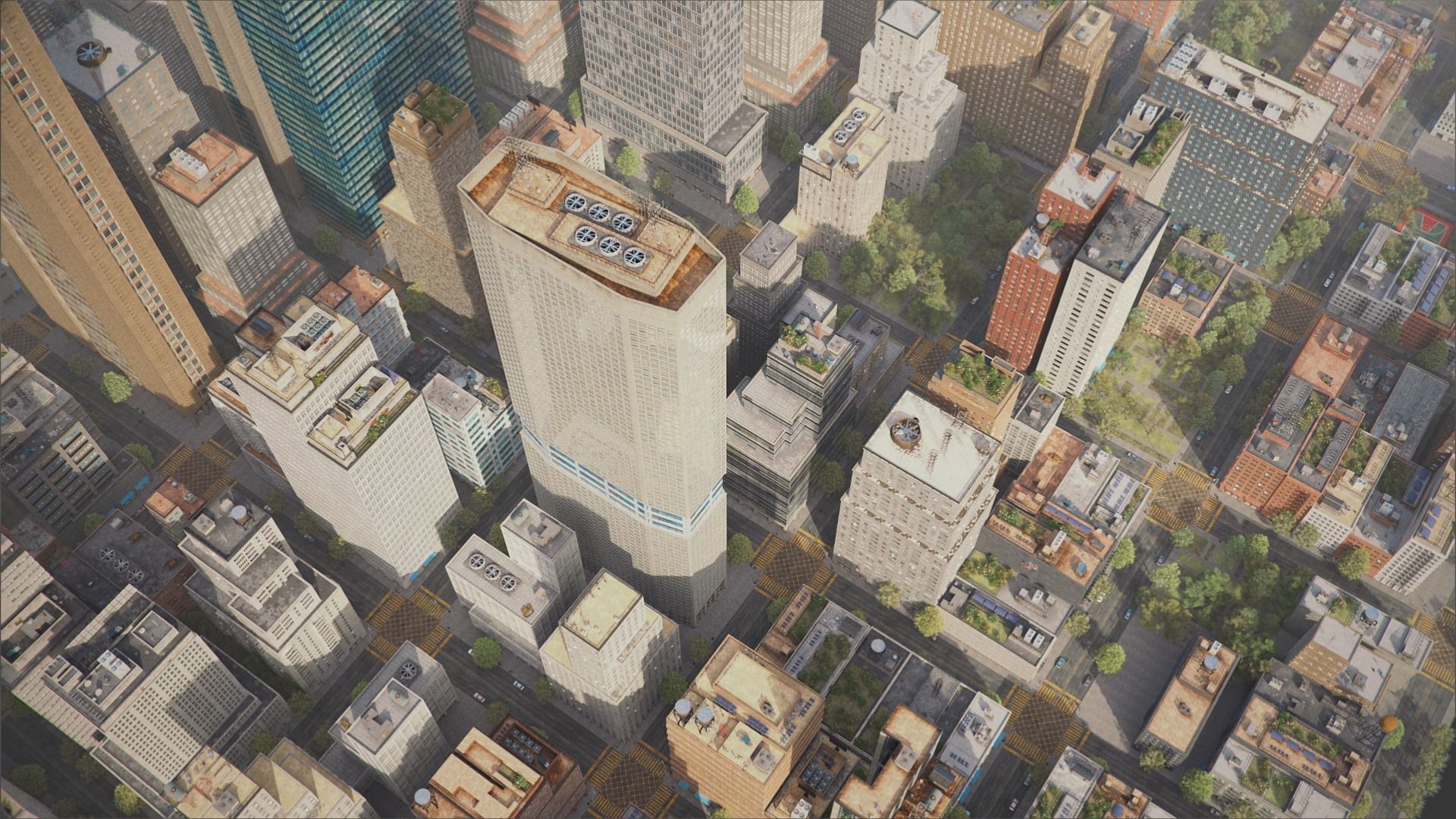 Realistic City S6-v2 MAYA Low-poly 3D model_17