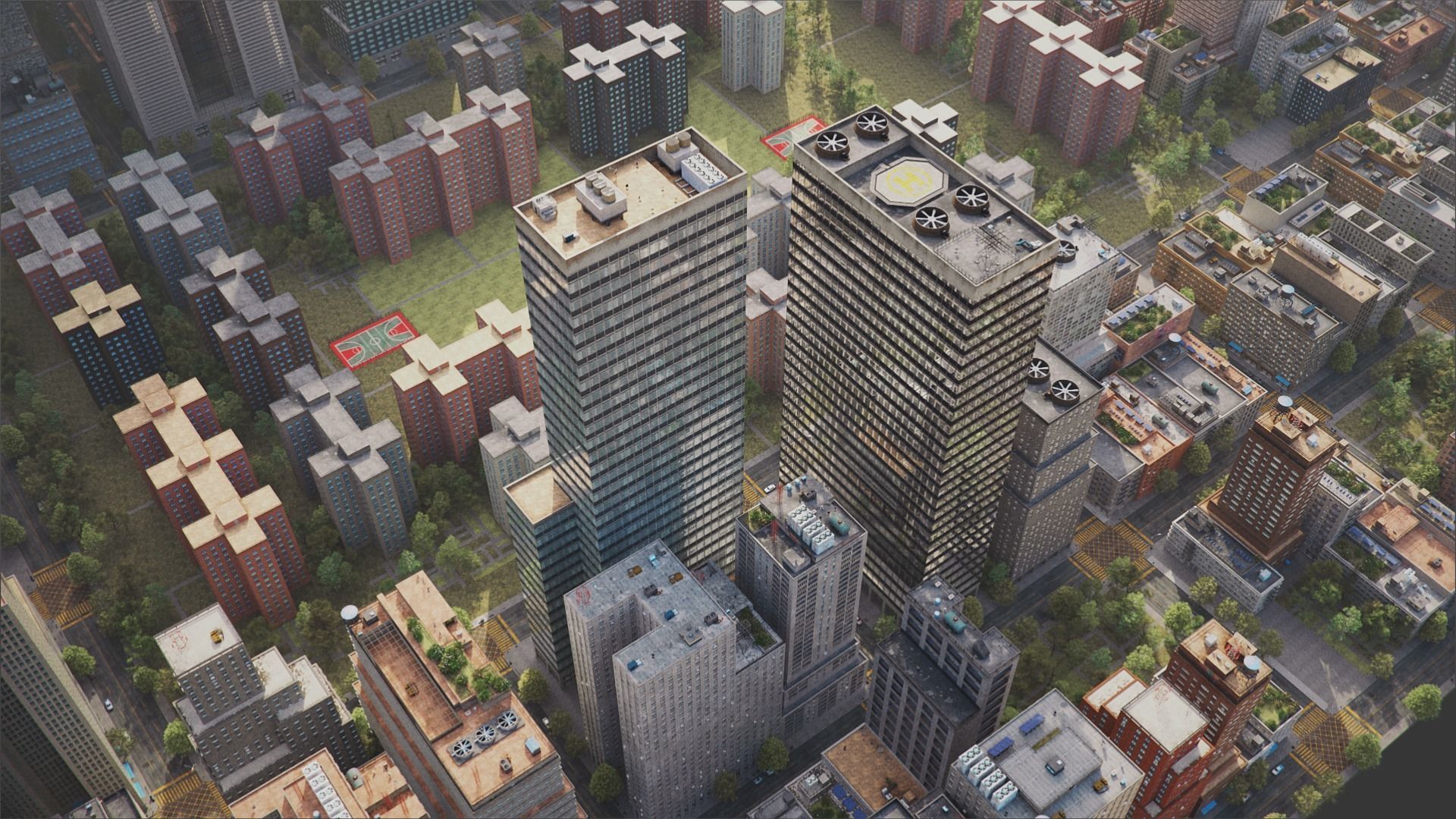 Realistic City S6-v2 MAYA Low-poly 3D model_13