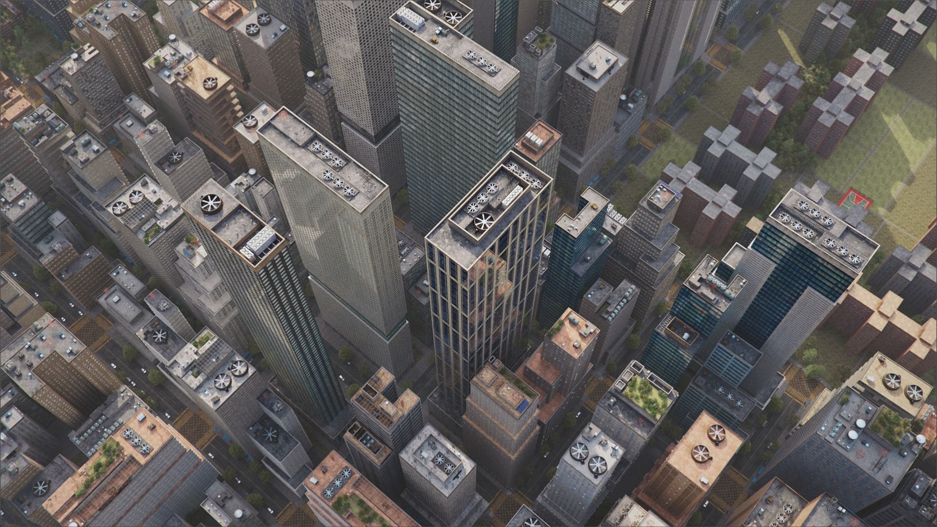 Realistic City S6-v2 MAYA Low-poly 3D model_18