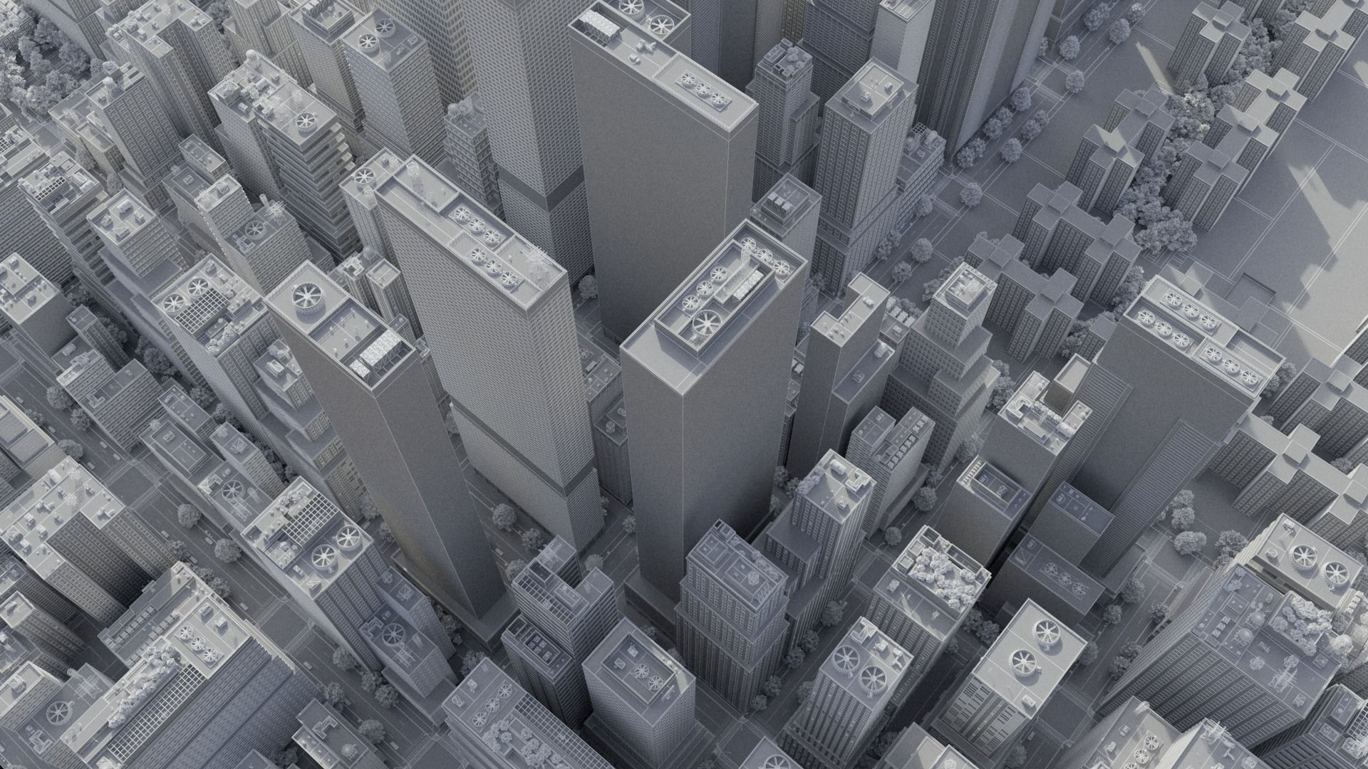Realistic City S6-v2 MAYA Low-poly 3D model_51