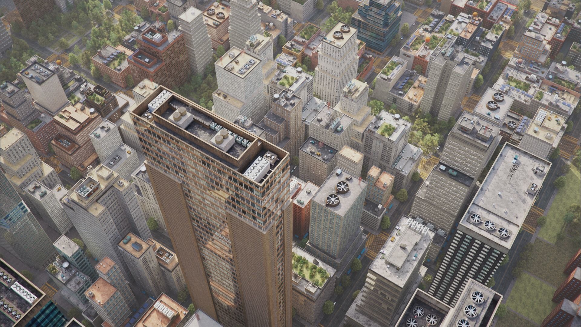 Realistic City S6-v2 MAYA Low-poly 3D model_19