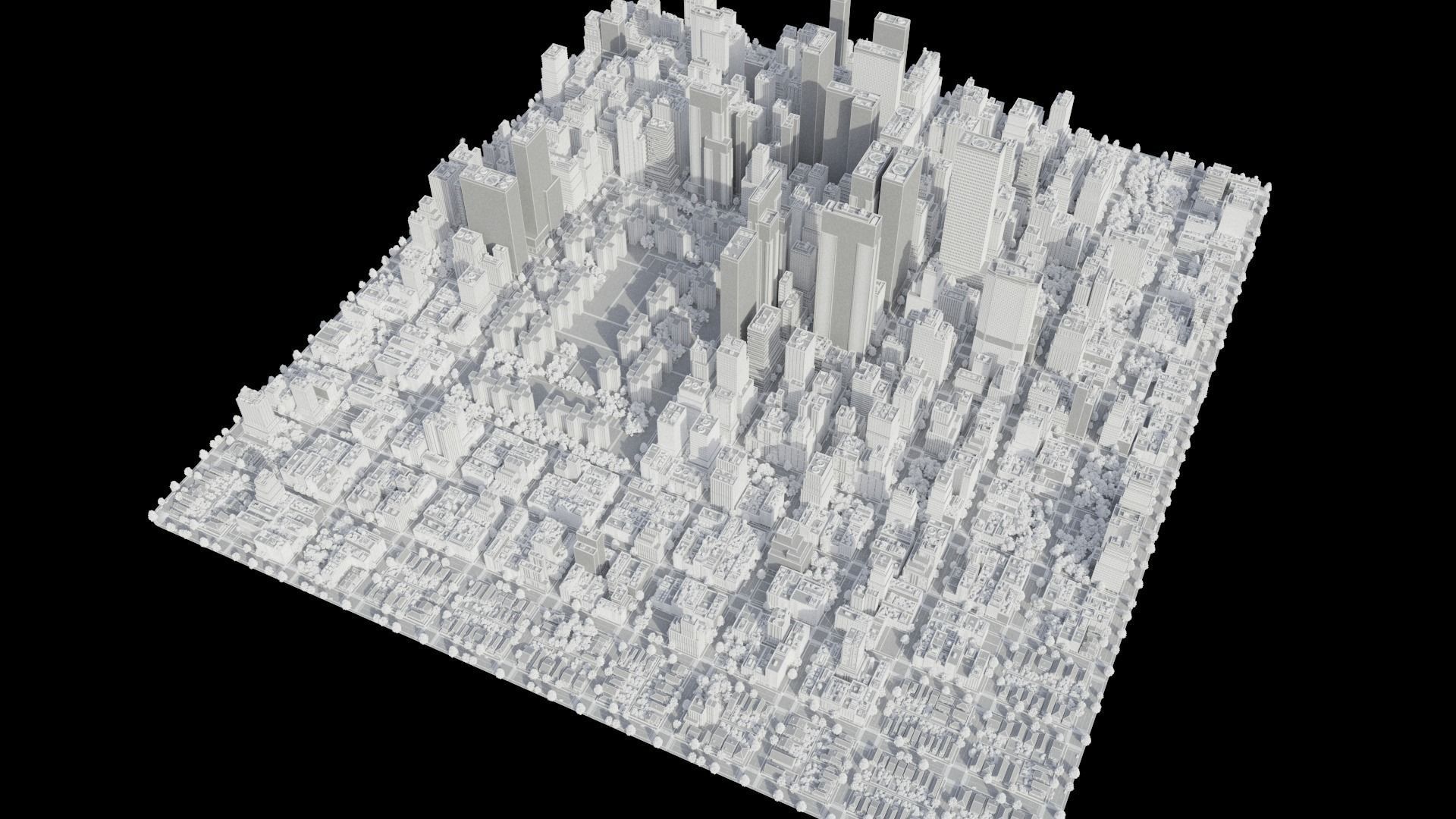 Realistic City S6-v2 MAYA Low-poly 3D model_32