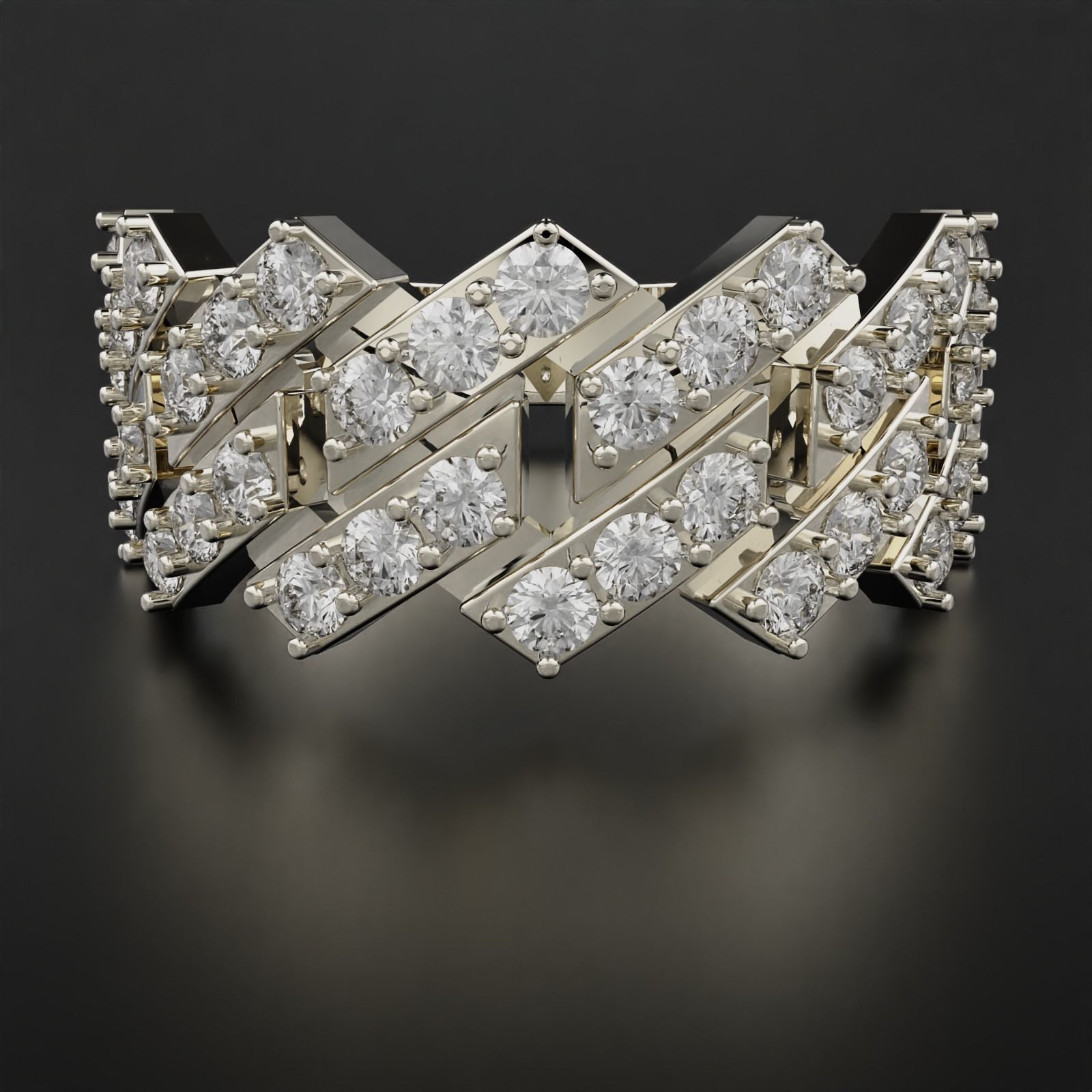 Cuban Ring 3D print model_2