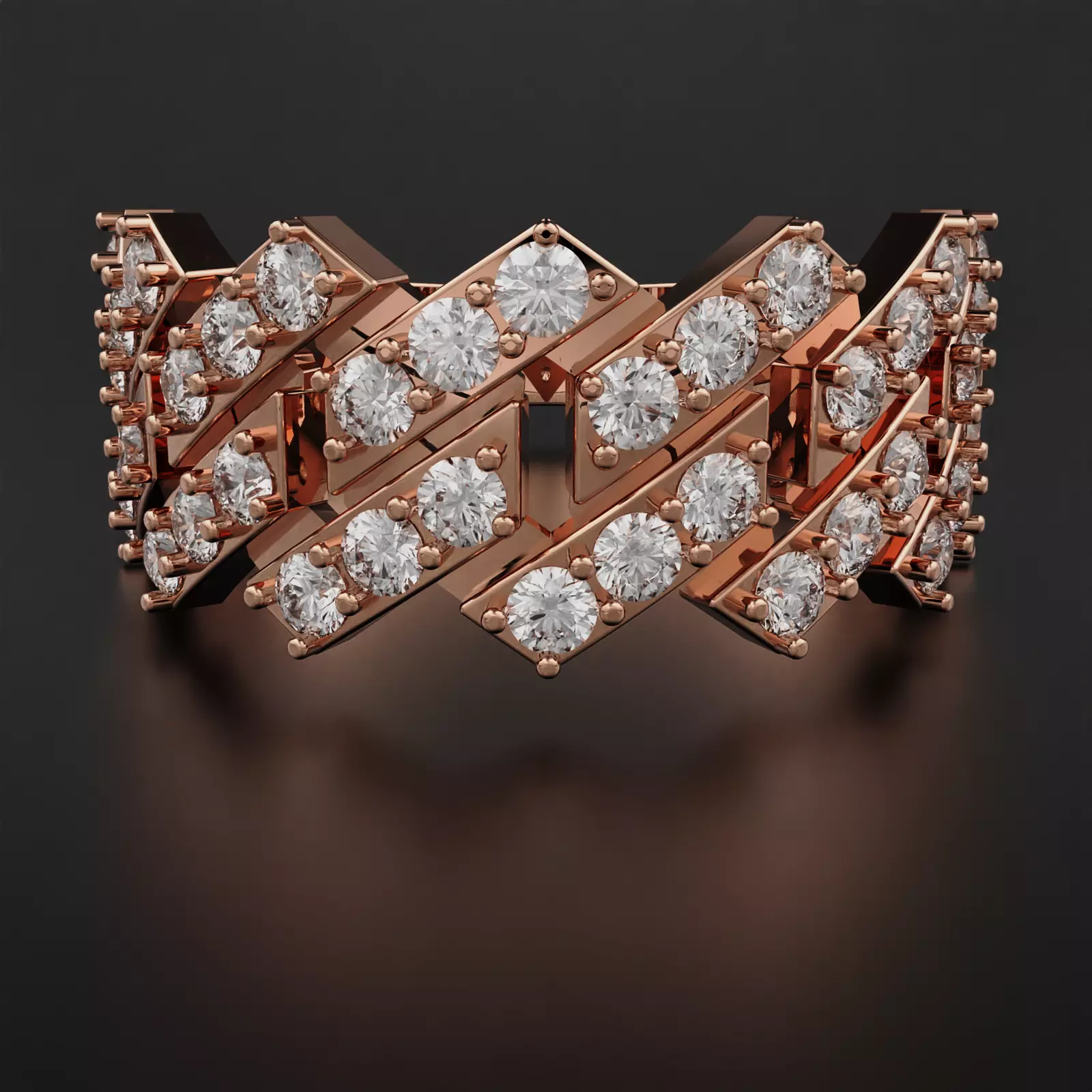 Cuban Ring 3D print model_0