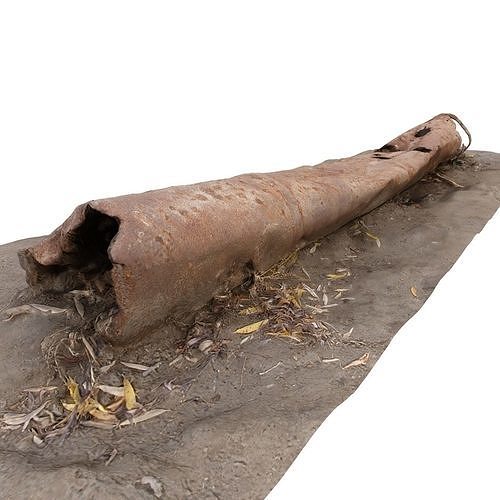 rusty pipe 3D model