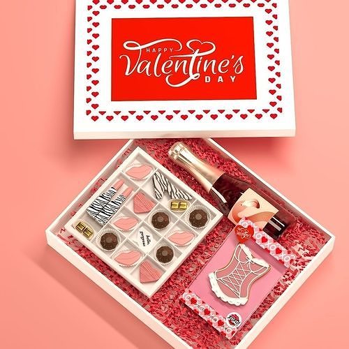 Valentines Day Gift Set 3D model