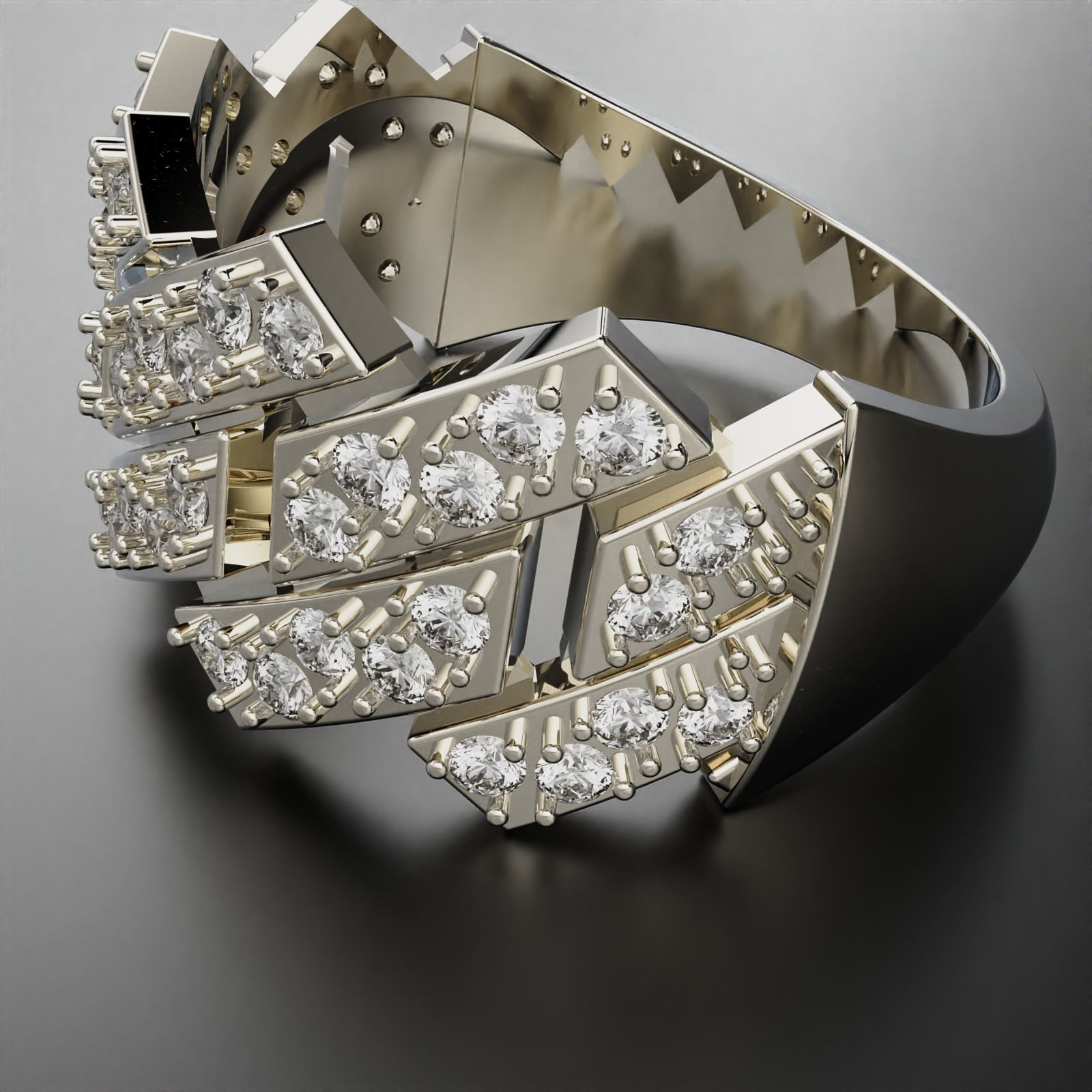 Cuban Ring 3D print model_5