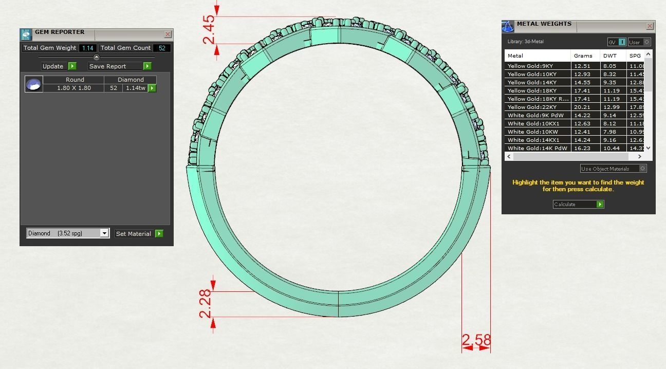 Cuban Ring 3D print model_9