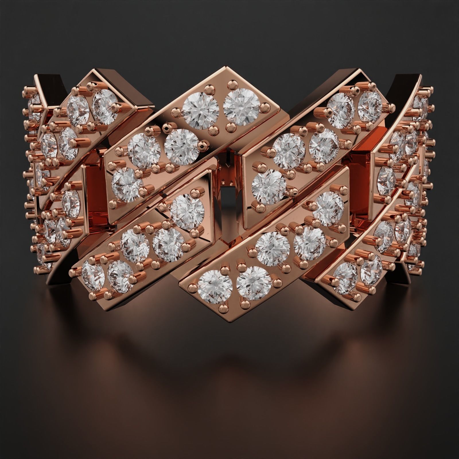 Cuban Ring 3D print model_2