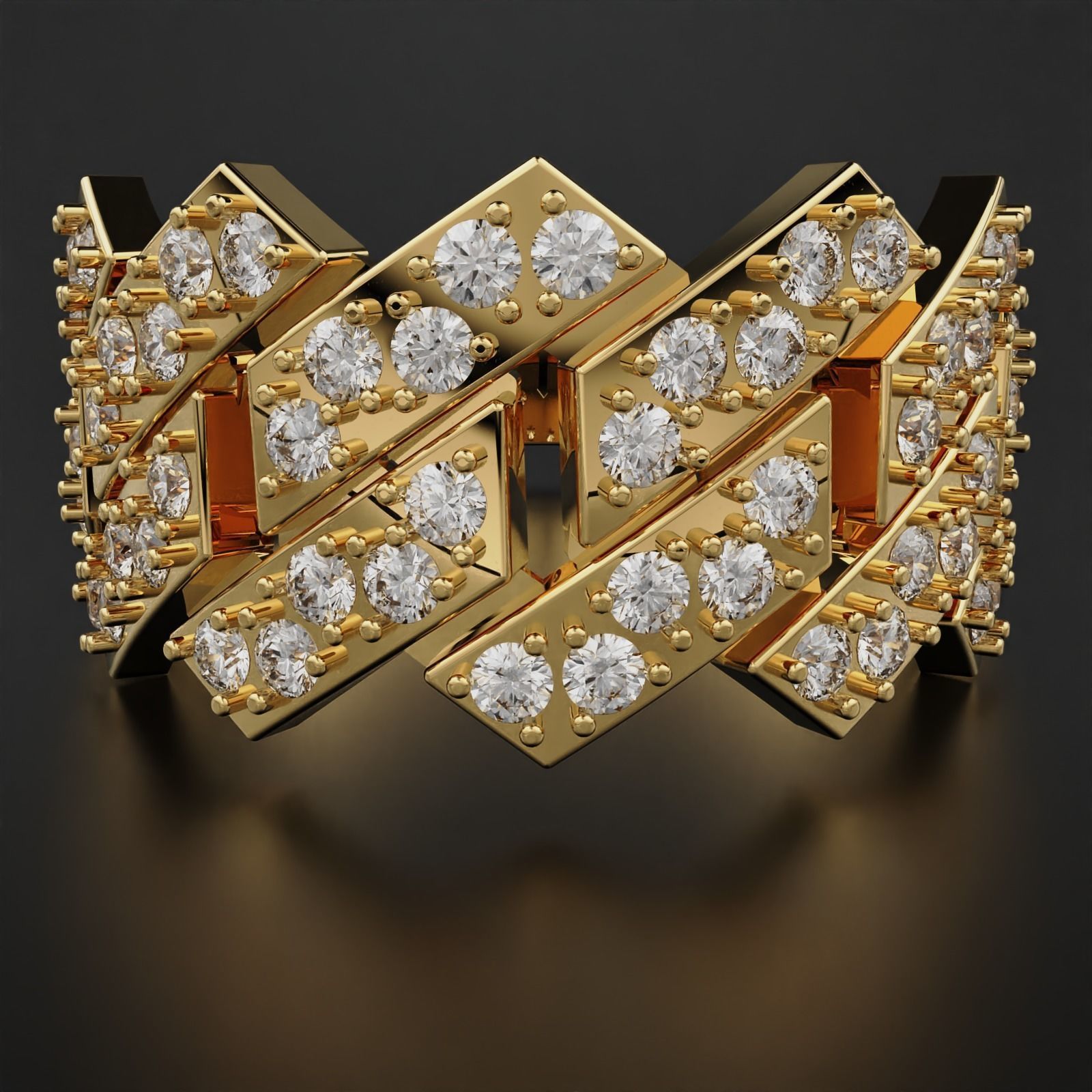 Cuban Ring 3D print model_1