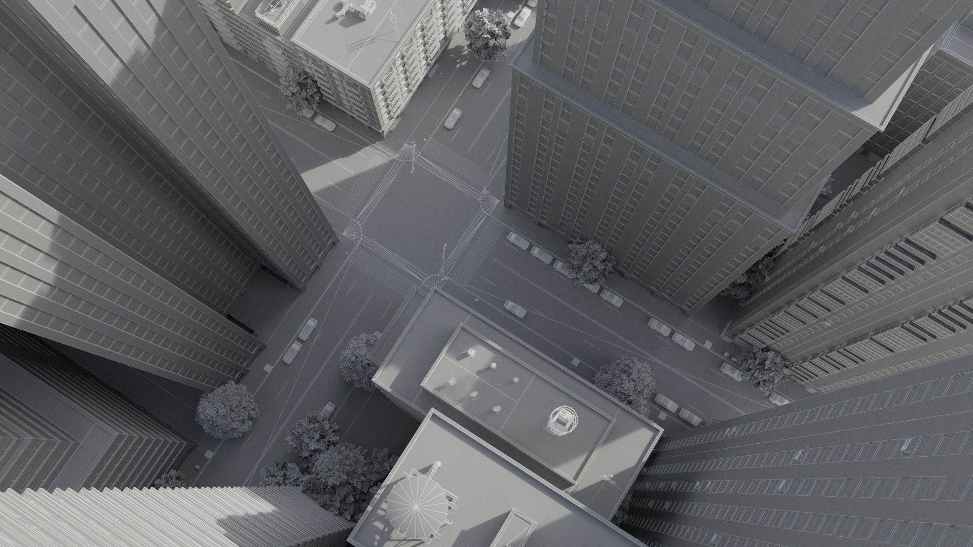 City District C13-A11 MAYA Low-poly 3D model_24