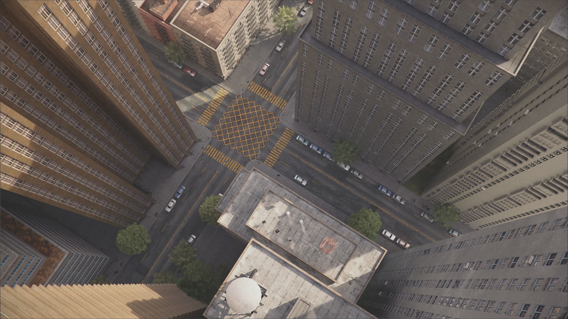 City District C13-A11 MAYA Low-poly 3D model_10