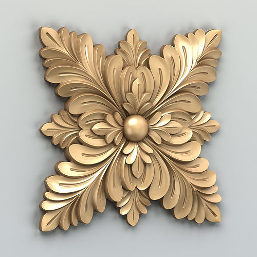 Square rosette 015 3D model