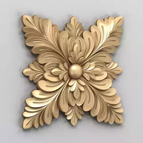 Square rosette 015 3D model