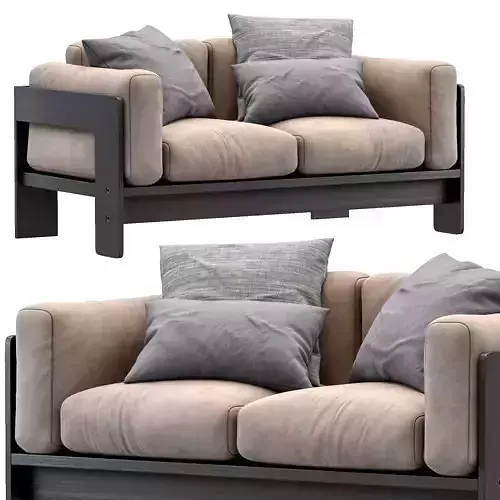 Bastiano petite settee by Knoll 3D model