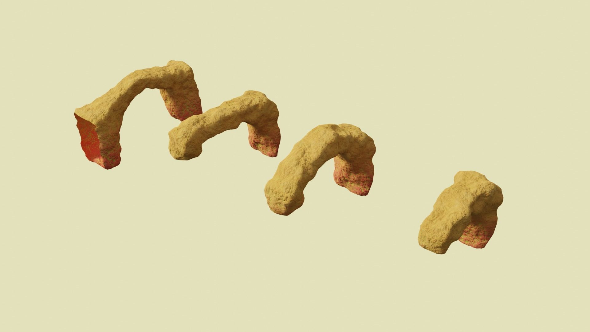 Environmental Funky Rocks Vol5 - Game Ready and PBR Low-poly 3D model_1