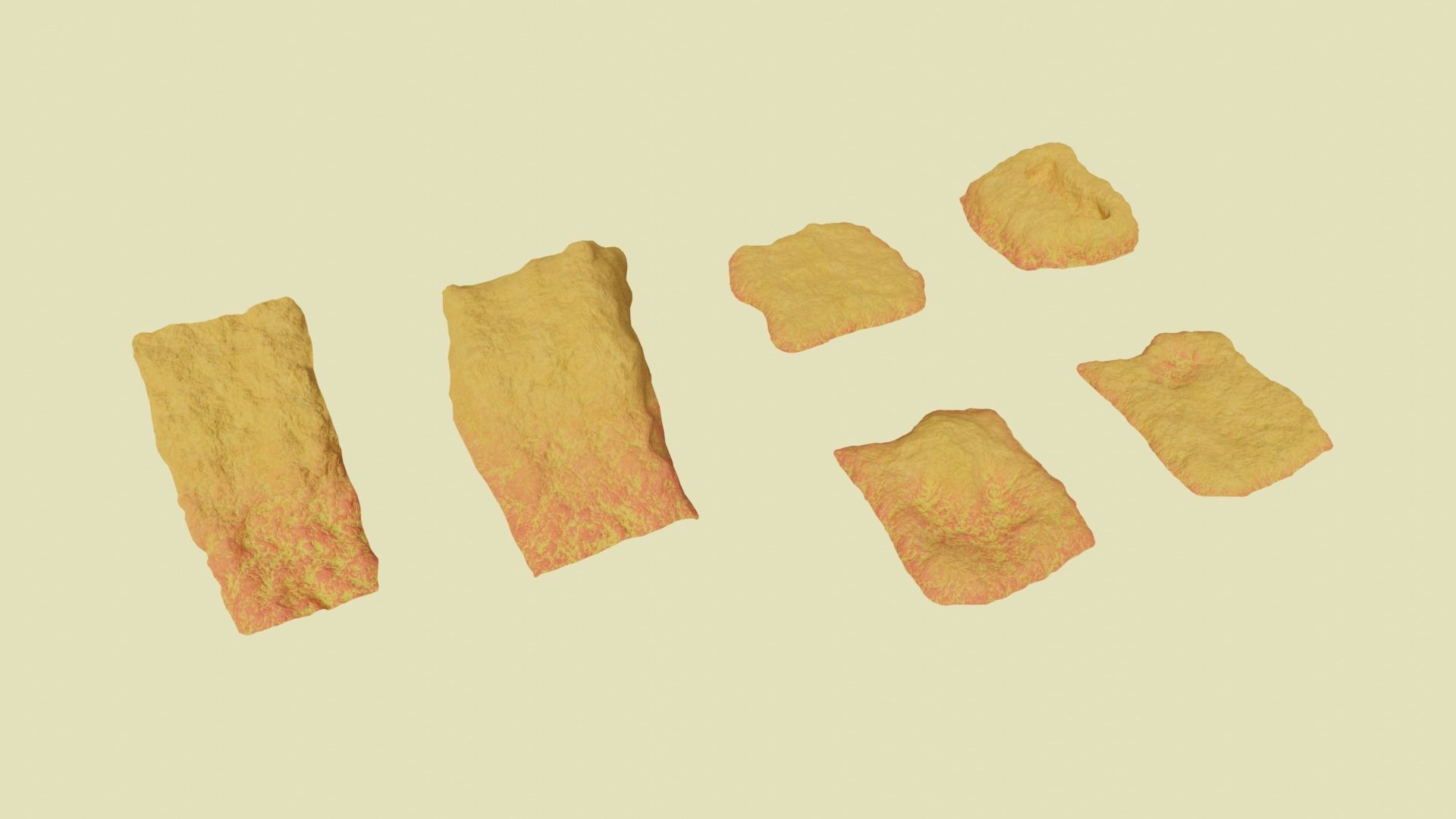 Environmental Funky Rocks Vol5 - Game Ready and PBR Low-poly 3D model_3