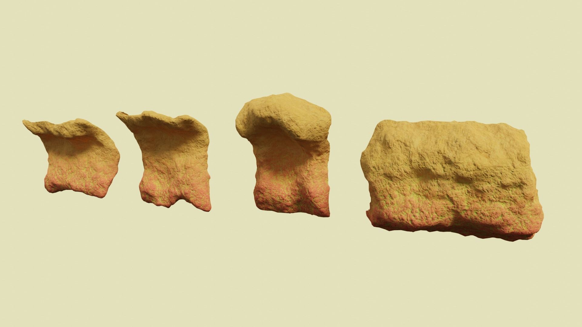 Environmental Funky Rocks Vol5 - Game Ready and PBR Low-poly 3D model_20