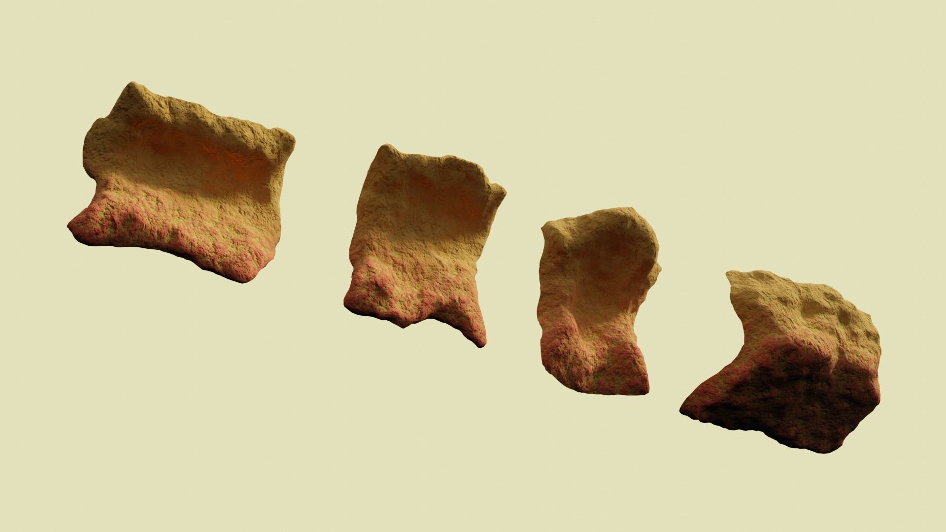 Environmental Funky Rocks Vol5 - Game Ready and PBR Low-poly 3D model_21