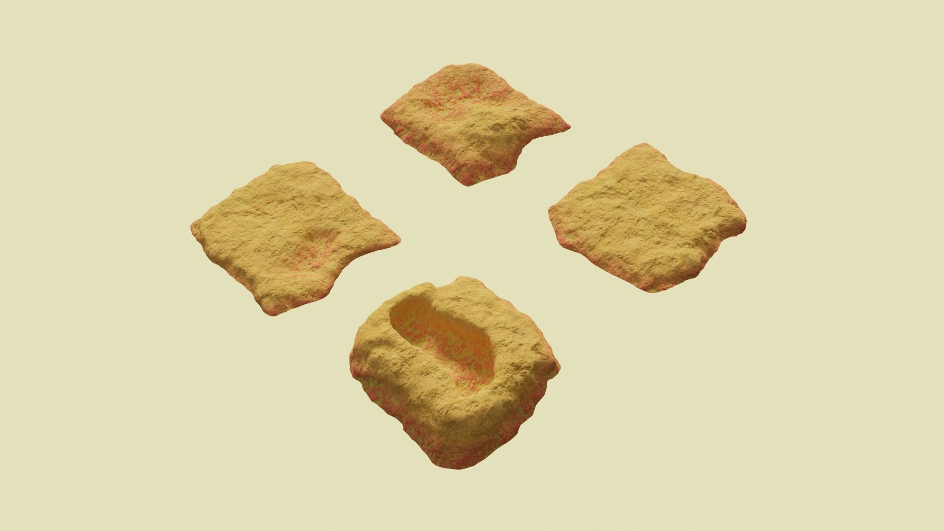 Environmental Funky Rocks Vol5 - Game Ready and PBR Low-poly 3D model_4