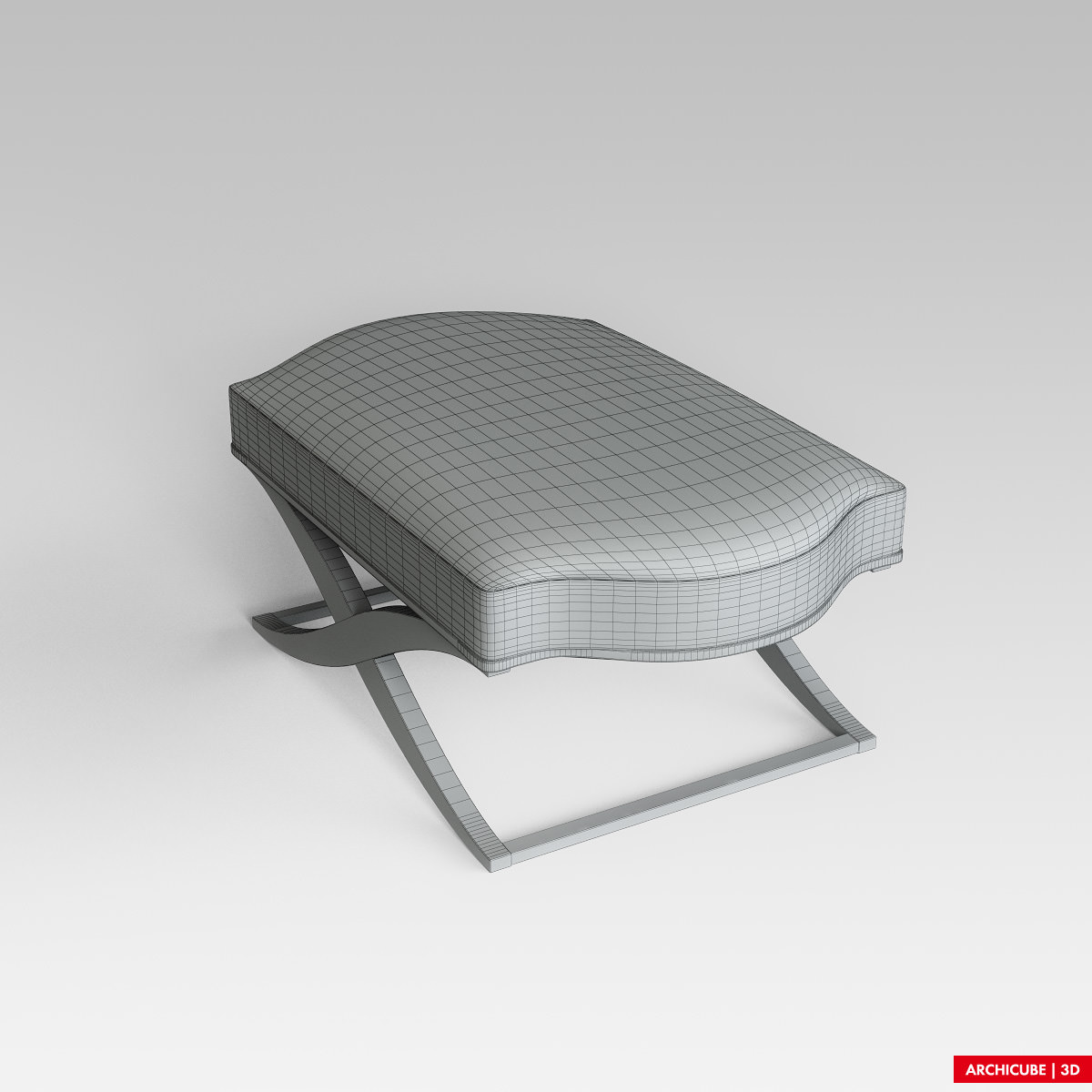 Classic Bench 006 3D model_8