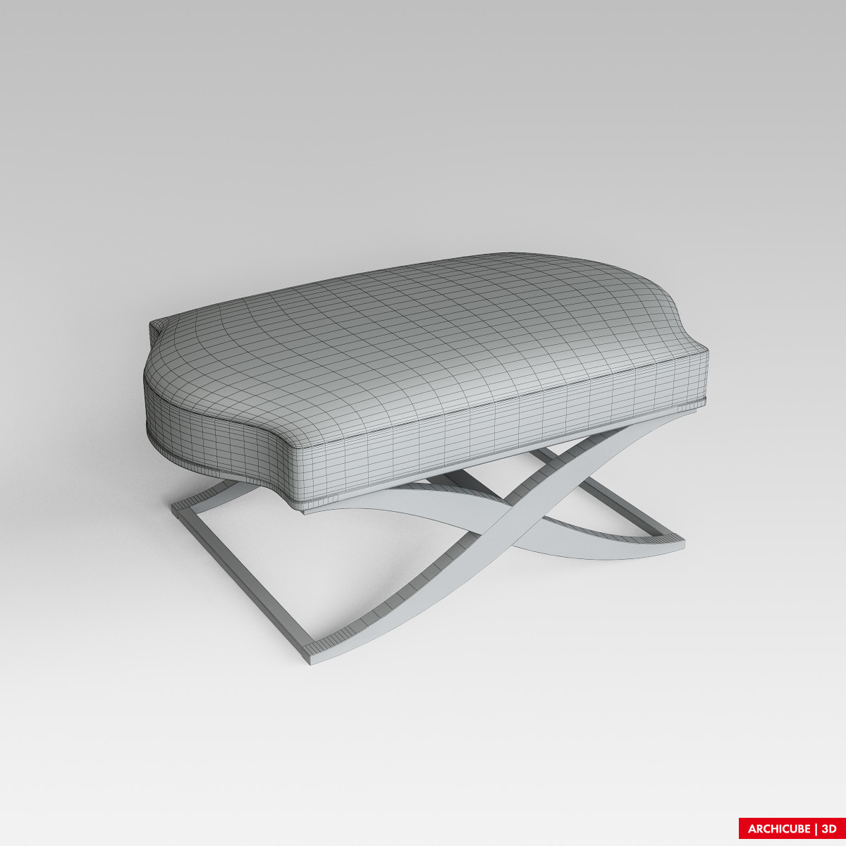 Classic Bench 006 3D model_7