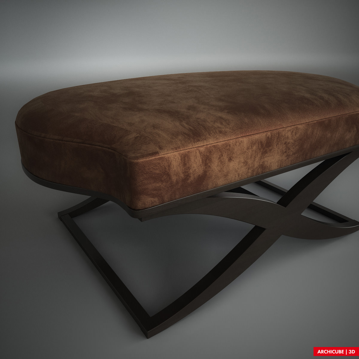 Classic Bench 006 3D model_5