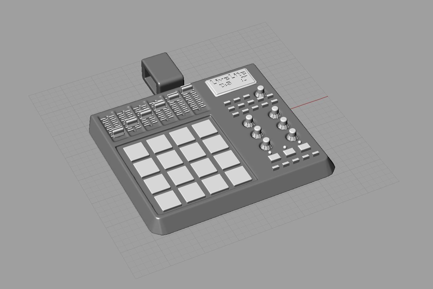 Pendant Akai MPD 3D print model_5