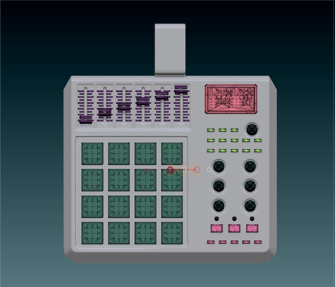 Pendant Akai MPD 3D print model_9